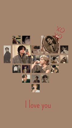 i love you collage with many photos