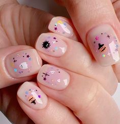 #ناخن / #Design Morning Aesthetics, Hello Nails, Cute Simple Nails, Simple Gel Nails, Her Nails, Blush Nails