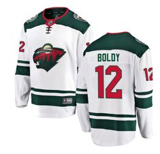 Adult Matt Boldy Minnesota Wild Fanatics Branded White Breakaway Player Jersey - Men's Matt Boldy, Minnesota Wild, Custom Letters, Hockey Jersey, Jordans For Men, The Player, Mesh Bag, Fabric Names, Heat Press