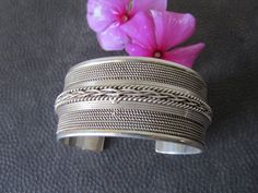 "Vintage Sterling Silver Cuff bracelet measures 6 inches in length with a 1-inch gap, making it a full 7 inches in circumference.  It is 1 1/8 inches wide, with a rope design.   This bracelet has a \"925\" stamp for Sterling Silver.  It is in very good condition." Silver Rope Bracelet, Rope Design, Sterling Silver Cuff Bracelet, Bracelet Sterling Silver, Sterling Silver Cuff, Silver Cuff Bracelet, Jewelry Silver, Silver Cuff, Adjustable Bracelet