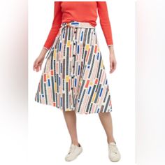 Textured A Line Skirt, Nice Flare Ivory Skirt, Rainbow Fashion, Anthropologie Skirt, Luxe Fashion, Hutch, New Yorker, Beautiful Fabric, New Outfits, A Line Skirts