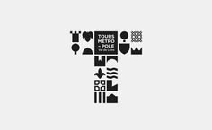 a black and white logo with the words tours metro - pole