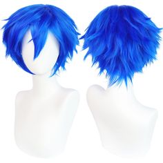 PRICES MAY VARY. ♥♥Real Design of Wig as Same as the Anime Character: All style of our short wig cosplay are designed by Our Professional Cosplayer & Designer. We Have over 10 Years Design Experience & Cooperated with Comic Con ♥♥Adjustable Cap Size for All Head Circumference: Men's wigs costume are designed with 2 adjustable straps , 2 Hooks & Soft Breathable Material Structure. Adjust Blue boy wig Size from Small to Medium to Large. No Worry about Size. ♥♥Easily Styled by Your Need: Our wigs a Blonde Men, Short White Hair, Blue Costumes, Men's Wigs, Purple Wig, Blue Wig, Christmas Event, Halloween Wigs, Hair Net