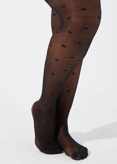 Flocked polka dots are cute and classic and add the right amount of pop to any ensemble this season. Shaping Tights, Trendy Chic, Line Store, Drip Dry, Flocking, Hosiery, Stockings, Tights, Polka Dots