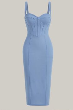 Indulge in luxurious sophistication with the Miranda Solid Bustier Cami Dress. This sleeveless, bodycon midi dress is crafted from recycled materials and features a solid color design with a below-the-knee length. The woven fabric adds an extra touch of elegance to this must-have piece. 95% Polyester, 5% Elastane Model is wearing size small Please allow 3-5 business days to process and ship. Product Measurements in cm : Size US Bust Waist Size Hip Size Length Straps Length XS 2 70.00 57.50 80.00 Chic Bodycon Midi Corset Dress, Elegant Sleeveless Bodycon Corset Dress, Elegant Knee-length Bodycon Corset Dress, Elegant Spring Bodycon Corset Dress, Fitted Midi Bodycon Dress, Solid Midi Dress With Sweetheart Neckline And Fitted Bodice, Midi Dress With Fitted Bodice And Sweetheart Neckline, Sweetheart Neckline Midi Dress With Fitted Bodice, Fitted Solid Midi Dress With Sweetheart Neckline