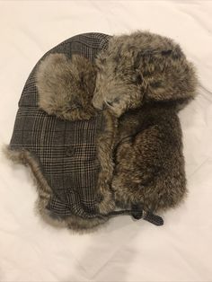 NEIMAN MARCUS BRAND Camel Hair and Genuine Rabbit Trapper Hat - M-L NWT. How To Make Hair Raps, Clothing Brand Packaging, Moose Blood, Fun Hats, Hat Aesthetic, Brown Accessories, Trapper Hat, Bear Hat, Trapper Hats