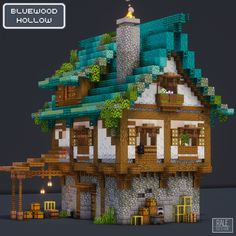 the house is made out of lego blocks