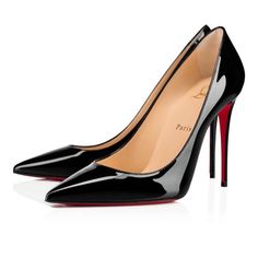 Perhaps The Most Iconic Mainstay Of All Christian Louboutin Designs, The Kate Is A Classic Pointy Pump With A Slender 100 Mm Stiletto Heel. With Its Timeless Appeal And Sleek Lines, This Carryover Version Is An Absolute Essential In The Wardrobe Of Any Contemporary Fashionista. Crafted From Glossy Black Patent Leather And Framed With A Signature Red Sole, This Model Is A Must For Chic Spring/Summer Styling. Color : Black Material : Patent Calf Leather Heel Height : 100 Mm 100% Authentic. New With Defects. Soles Have Been Repainted By Nordstrom And There's A Small Area Of The Left Shoe Where The Stitching Has Come Undone (See Last Photo).