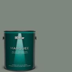 the behr marquee paint is light brown and has a green tint