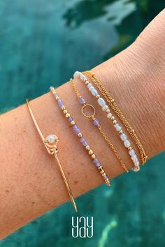 Summer Bracelets, Stacked Jewelry