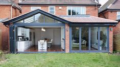 a house with an extension to the kitchen and dining area