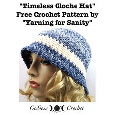 a crocheted hat with the words free crochet pattern by yarning for saintly