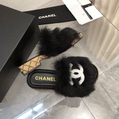 1:1 REPLICA SHOESPRODUCT DETAILSIncludes Shipping bags, dustbag sleeper, care manual, booklet, and tag. Luxury Black Leather Slippers, Designer Black Round Toe Slippers, Designer Black Slippers With Round Toe, Chanel Slides, Chanel Women, Shoes Size 6, Women's Mules, Womens Mules, New Years Sales