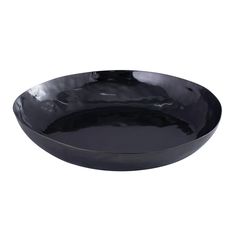 a black bowl on a white background