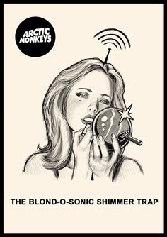 the blond - sonic shimer trap cover art for arctic monkeys'new album,