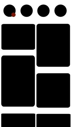 the black and white shapes are arranged together