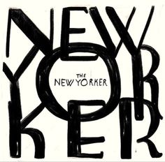 a black and white drawing with the words new york on it