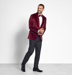 S Elegant Burgundy Outerwear For Party, Elegant Burgundy Party Outerwear, Velvet Tuxedo Style Long Sleeve Outerwear, Velvet Long Sleeve Tuxedo Style Outerwear, Formal Winter Velvet Outerwear, Formal Long Sleeve Velvet Outerwear, Elegant Burgundy Semi-formal Outerwear, Long Sleeve Tuxedo Style Sport Coat For Fall, Velvet Outerwear For Fall Party