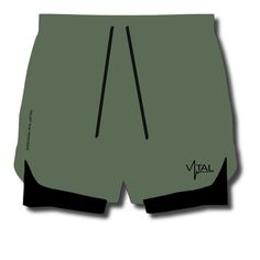 Tech Lined Performance Shorts 7 - Olive/Black - VITAL APPAREL Green Breathable Athletic Shorts For Gym, Functional Green Workout Shorts, Functional Athletic Shorts, Green Functional Athletic Shorts For Workout, Compression Shorts For Jogging, Functional Green Shorts With Built-in Liner, Green Functional Athletic Shorts With Short Leg, Green Athletic Shorts With 4-way Stretch For Gym, Breathable Functional Green Shorts