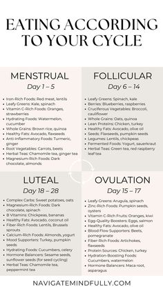 cycle syncing foods Cycle Syncing Foods, Cycling Food, Menstrual Cycle Phases, Cycle Syncing, Healthy Hormones, Menstrual Health, Feminine Health, Happy Hormones