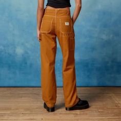 Urban Outfitters Bdg Brown Canvas Carpenter Pants Size 27 New Without Tags, Excellent Condition Double Knee Carpenter Pants, Snake Print Pants, Casual Linen Pants, Flower Pants, Gingham Pants, Baggy Cargo Pants, Paperbag Pants, Cords Pants, Urban Outfitters Pants