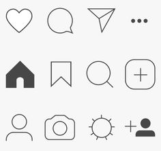 the different shapes and sizes of icons