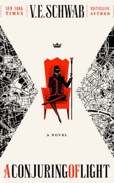 a book cover for a conjuring of light by v e schwab