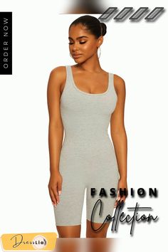 Biker Sleeveless Suspender Tight Short Jumpsuits Romper Sleeveless Sporty Unitard, Sleeveless Casual Bodysuit For Workouts, Casual Sleeveless Workout Bodysuit, Sleeveless Unitard For Workout, Sporty Sleeveless Fitted Unitard, Trendy Sleeveless Bodysuit For Gym, Sporty Fitted Sleeveless Bodysuit, Trendy Sleeveless Sports Bodysuit, Casual Solid Unitard For Summer