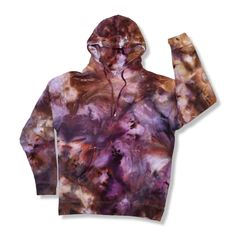 "Large Tie Dye Hoodie, One-of-a-Kind Piece of Tie Dye Art  Measurements taken laying flat Width 23\" Length 28\" I have been told that if you purchase your usual size, it will fit like a fitted shirt, close to the body. If you purchase a size larger it will fit like a loose, comfy fit. Choose depending on how you like to wear your hoodies.  Independent Trading Co Unisex Midweight Hooded Sweatshirt  8.5 oz., 80% cotton/ 20% polyester blend fleece with 100% cotton face Split-stitched double-needle Multicolor Hoodie With Kangaroo Pocket For Fall, Artistic Long Sleeve Hoodie For Fall, Artistic Hooded Hoodie For Fall, Artistic Cotton Hooded Hoodie, Artistic Cotton Hoodie, Artistic Relaxed Fit Sweatshirt For Fall, Multicolor Hand Dyed Hooded Hoodie, Fall Multicolor Hand-dyed Hoodie, Hand Dyed Hoodie For Streetwear In Fall