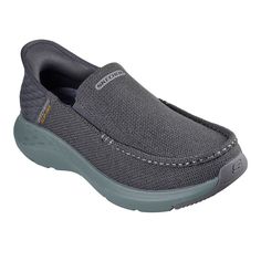 Simply step in and go wearing these Skechers Hands Free Slip-ins® Relaxed Fit® Parson Ralven men's shoes.Click this FOOTWEAR GUIDE to find the perfect fit and more! Simply step in and go wearing these Skechers Hands Free Slip-ins® Relaxed Fit® Parson Ralven men's shoes. Click this FOOTWEAR GUIDE to find the perfect fit and more! FEATURES Skechers Hands Free Slip-ins for an easy fit Exclusive Heel Pillow holds your foot securely in place Skechers Air-Cooled Memory Foam cushioned comfort insole Skechers Goga Mat Arch supportive cushioning Crafted with 100% vegan materials Relaxed Fit for a roomy comfort fit at toe and forefoot Water-Resistant Machine washableDETAILS Mesh upper Polyester lining Rubber outsole Moc toe Slip-on Foam footbed Treaded outsole 1.25-in heel height 0.25-in platform he Skechers Mens Shoes, Skechers Shoes, Shoe Size Chart, Men Shoes Size, Sport Fashion, Mens Casual Shoes, Hands Free, Loafer Shoes, Memory Foam