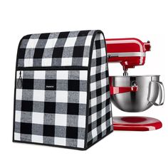 PRICES MAY VARY. FARMHOUSE DESIGN - The classic Buffalo check design creates the perfect rustic farmhouse look in your dining room or kitchen, making your kitchen counter or countertop look clean and organized. HIGH-QUALITY FABRIC - BAGSPRITE Kitchenaid mixer cover is made of high-quality cotton that is soft and comfortable to touch, protect your stand mixer against dirt, scratches and pet hair. FITS ALL TILT HEADS AND BOWL LIFT MODELS MODELS - This premium stand mixer cover compatible with Kitc Kitchenaid Mixer Cover, Mixer Kitchenaid, Stand Mixer Cover, Kitchenaid Bowl, Tilt Head, Mixer Cover, Kitchenaid Mixer, Kitchenaid Stand Mixer, Black Bowl