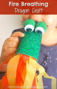 Toilet roll craft fire breathing dragon kids blow to develop oral motor skills. Simple to make craft and fun to play with. Cardboard Toilet, Rooster Craft, Dragon Craft, Make A Fire, Fire Breathing Dragon, Dragon Crafts, Fire Breathing, Paper Roll Crafts, Crafty Kids