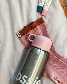 Glossier Mug, Glossier Thermos, Glossier Water Bottle, Glossier Tumbler, Glossier Merch, Glossier Keychain, Glossier Logo, Pretty Pink Princess, Holiday Socks