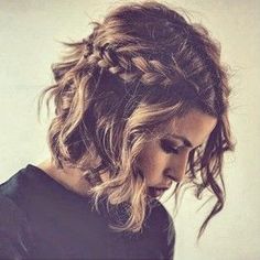 25 Short Hairstyles That�ll Make You Want to Cut Your Hair Fishtail Braid, Skirt Maxi, Good Hair Day, Messy Hairstyles, Hair Dos, Gorgeous Hair, Bridesmaid Hair