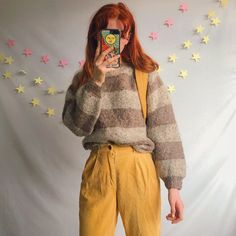 Vintage Jumper, Moda Vintage, Look Vintage, Outfit Goals, Mode Vintage, Looks Style, Looks Vintage, Retro Outfits, Aesthetic Outfits