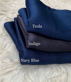 Denim Color Aesthetic, Blue Silk Embroidered Fabric For Eid, Blue Raw Silk Fabric For Eid, Aesthetic Hijab Colors, Indigo Furniture, Colour Shade Card, Clothing Fabric Patterns, Color Names Chart, Hijab Colors