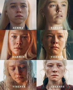 the many faces of game of thrones characters from different eras to their respective roles