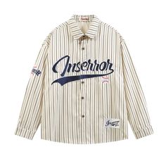 Introducing our vintage baseball letters embroidered shirt, crafted with exquisite detail and a nod to old-school athletics. Made with luxurious fabric and hand-stitched embroideries. Show your love for the game in timeless and sophisticated style. Perfect for baseball enthusiasts and fashion connoisseurs alike. Features: -100%;Cotton -Turndown Collar -Contrast -Plaid -Dropped Shoulder -Super Soft Fabric -Regular Fit -Unisex Style White Long Sleeve Shirt With Embroidered Graphics, White Cotton Tops With Baseball Collar, White Shirt For Baseball Season Streetwear, Embroidered Logo Tops For College Style Streetwear, Streetwear Tops With Embroidered Logo, Cotton Tops With Baseball Collar For Baseball Season, Cotton Tops With Baseball Collar For College, Varsity Tops With Letter Embroidery For Streetwear, Cotton Tops With Letter Embroidery In College Style