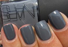 Love this color!!! Dark Grey Nails, Grey Nail, Grey Nails, Nails 2016, Gray Nails, Beauty Ideas