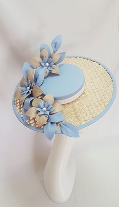 Madam Pompadour, Leather Crown, Tea Hats, Floral Hat, Unique Hats