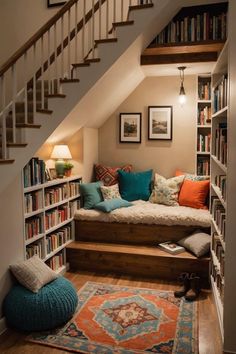 Library Nook, All About Books, Reading Spaces, Cozy Home Library, Home Library Rooms, Public Libraries, Home Library Design, About Books, Home Libraries