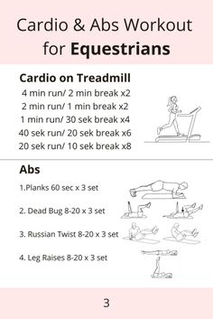 the cardio and abs workout for ejeestrains is shown with instructions