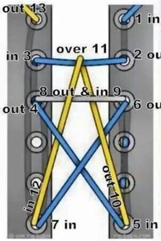 the diagram shows how to connect two wires in one direction and four straight lines at the same time