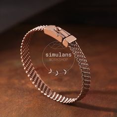 Elevate your style with this exquisite men's bracelet crafted from sterling silver and plated in luxurious rose gold. The intricate mesh design showcases superior craftsmanship, making it a perfect blend of elegance and modernity. Ideal as a Father's Day gift or a special present for any occasion, this bracelet exudes sophistication and charm. The sturdy clasp ensures a secure fit, while the polished finish adds a touch of class to any outfit. Features: Material: High-quality sterling silver wit Classic Rose Gold Sterling Silver Bracelet, Classic Sterling Silver Jubilee Bracelet In Rose Gold, Classic Rose Gold Metal Chain Bracelet, Formal Rose Gold Stainless Steel Bracelets, Luxury Rose Gold Sterling Silver Bracelet, Elegant Rose Gold Stainless Steel Bracelets, Mens Rose Gold Bracelet, Elegant Copper Bracelet For Gift, Elegant Rose Gold Stainless Steel Bracelet