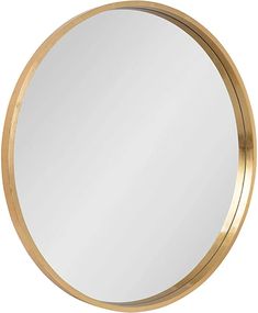 a round mirror on a white background