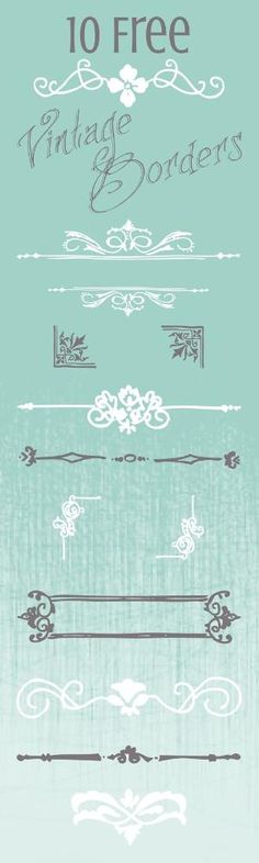 the top ten free vintage borders