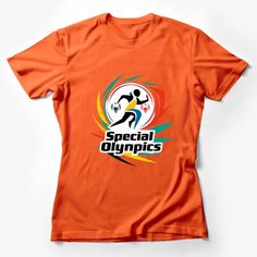 Show your support for the Special Olympics with this vibrant, eye-catching t-shirt featuring the colorful Special Olympics logo. Perfect for athletes and fans alike, this tee is a great way to express your excitement and encouragement for participants in these inspiring sporting events. Made from soft, breathable material, it's comfortable for everyday wear and sporting activities. Custom graphic T-Shirt.Customize your color Special Olympics Logo, Football Graphic Tee, Sports Costume, Colorful Logo, Special Olympics, Inspirational Tees, Gifts For Sports Fans, Statement Shirt, Casual Summer Shirts