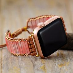 The Cute Smartwatch Strap is the perfect combination of fashion and function, crafted with soft opal quartz and a beautiful boho-inspired design. Adorn your Apple Watch with this elegant and exclusive accessory, for a look that is as stylish as it is smart. Material: Opal, Quartz, Stainless steel. Size: Woman Around 6.7 inches and adjustable; Man Around 7.3 inches and adjustable For Apple Watch Series SE 8 7 6 5 4 3 2 This item is covered by warranty and 30 days return. Delivery between 9 am-6 p Adjustable Bohemian Style Watches As Gift, Bohemian Style Adjustable Watches As Gift, Bohemian Watch Accessories With Bracelet Strap As Gift, Bohemian Bracelet Strap Watch Accessories As Gift, Adjustable Rose Gold Jewelry With Leather Strap, Apple Watch Armband, Wristband Bracelet, Apple Watch Series, Stainless Steel Chain