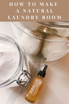 the ingredients for diy laundry booster are shown here