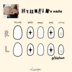 Seungmin Inspired Nails, Hans Nails Skz, Kpop Inspo Nails, Kpop Nails Designs Skz, Hyunjin Nails Designs, Stray Kids Nails Ideas, Skz Nails Design, Han Nails, Han Jisung Nails